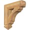 Ekena Millwork Olympic Arts & Crafts Rough Sawn Bracket, Western Red Cedar, 4"W x 18"D x 18"H BKT04X18X18OLY03RWR - alternate 1